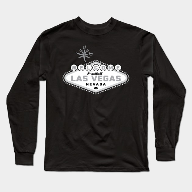 Las Vegas Football Long Sleeve T-Shirt by PodDesignShop